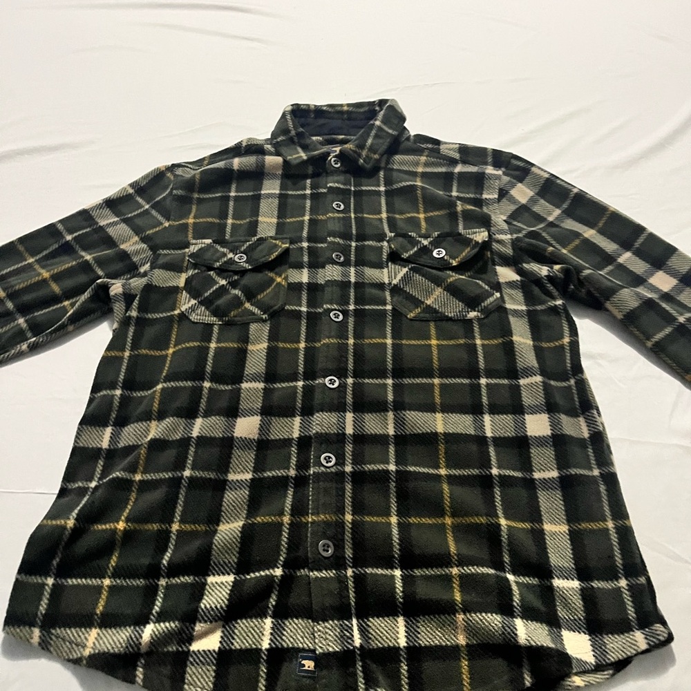 Men's Green Plaid Button Down Shirt
